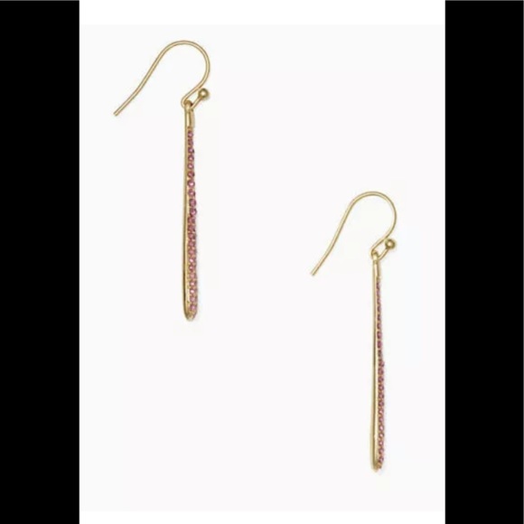 ♠️ NWT Kate Spade Pink And Gold Earrings - Picture 8 of 8
